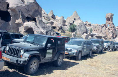 Путешествие в горы Каппадокии на внедорожниках Jeep